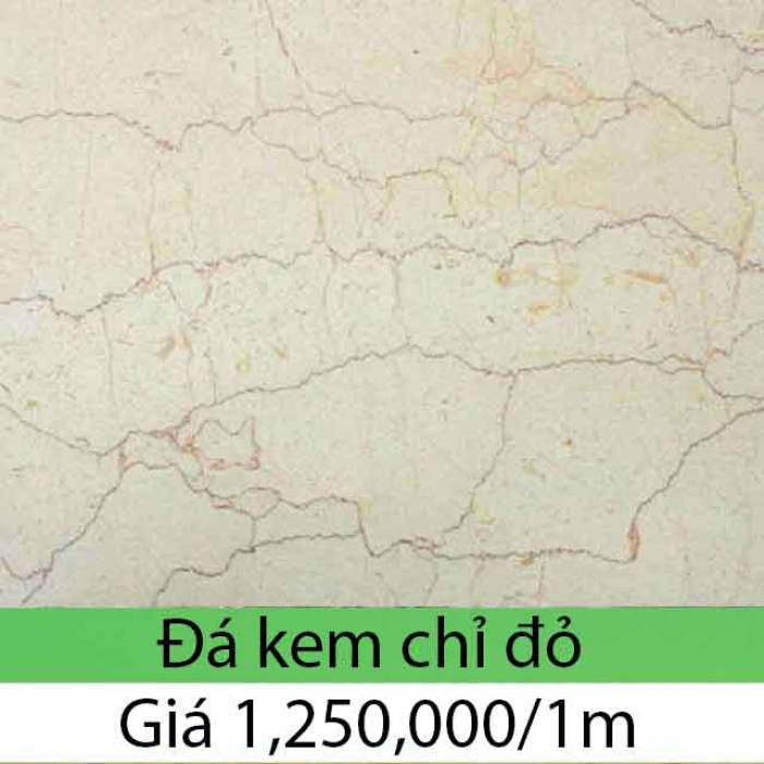 Giá đá hoa cương kem chỉ đỏ